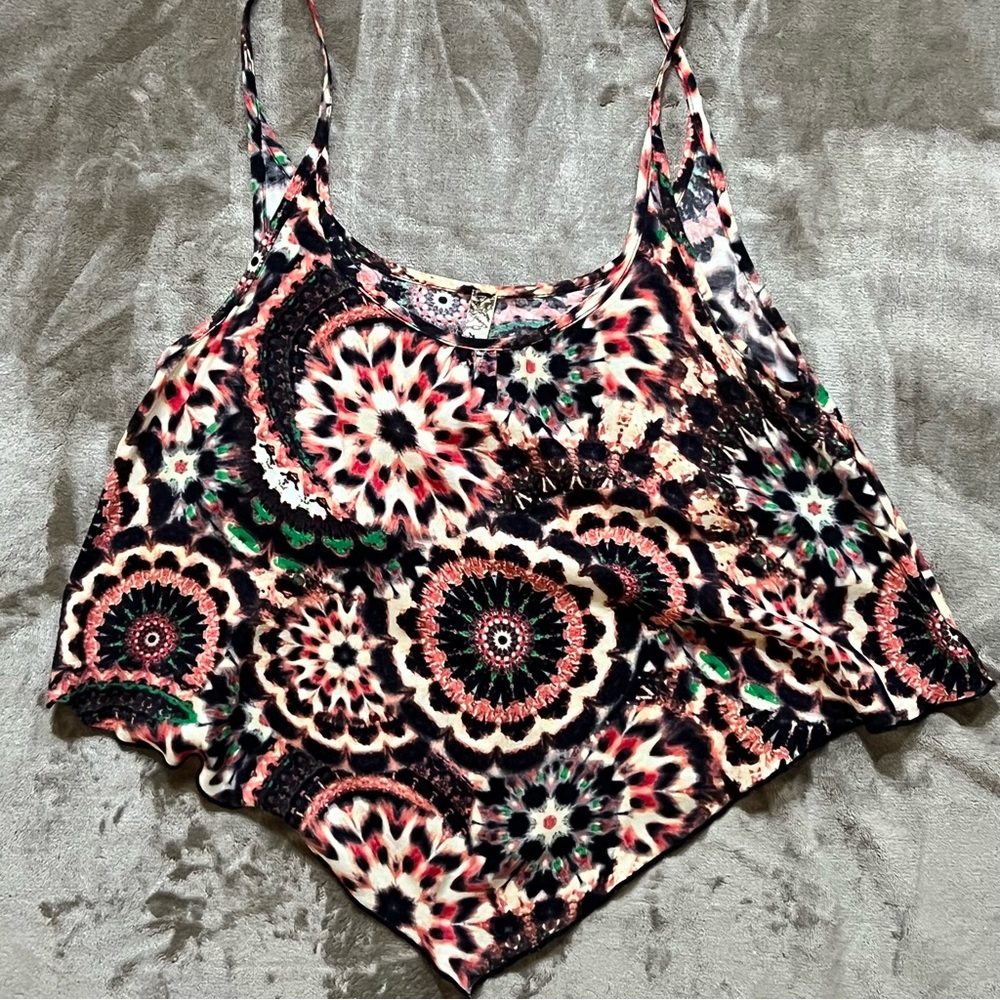 BELLA D BOHO SPAGHETTI STRAP TOP